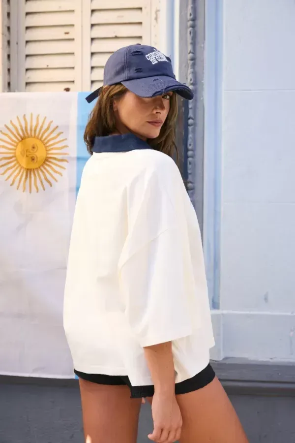 Remera Polo Blanca Siempre Al 10, foto 8