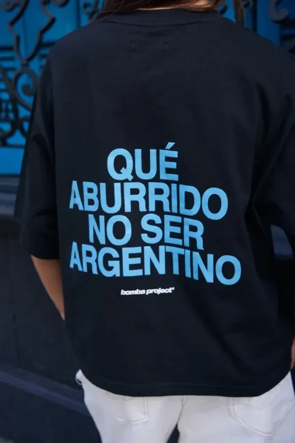 Remera Negra Ser Argentino, foto 13