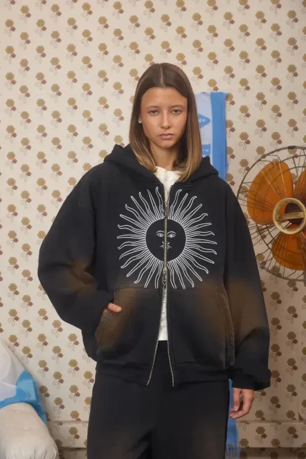 Campera Negra Washed Argentina
