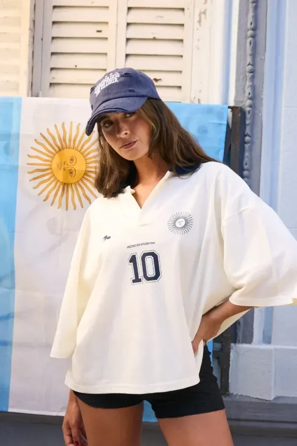 Remera Polo Blanca Siempre Al 10, foto 7