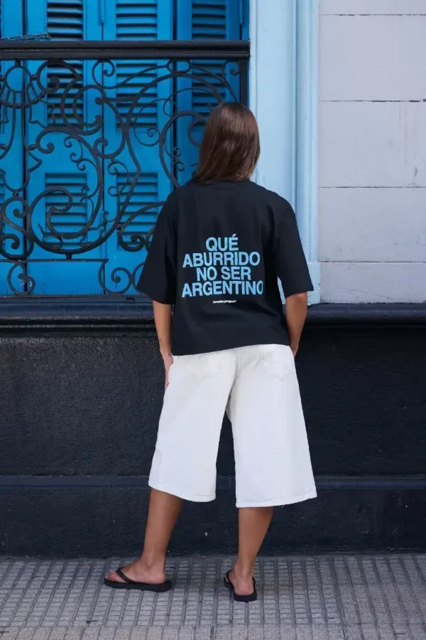 Remera Negra Ser Argentino, foto 11