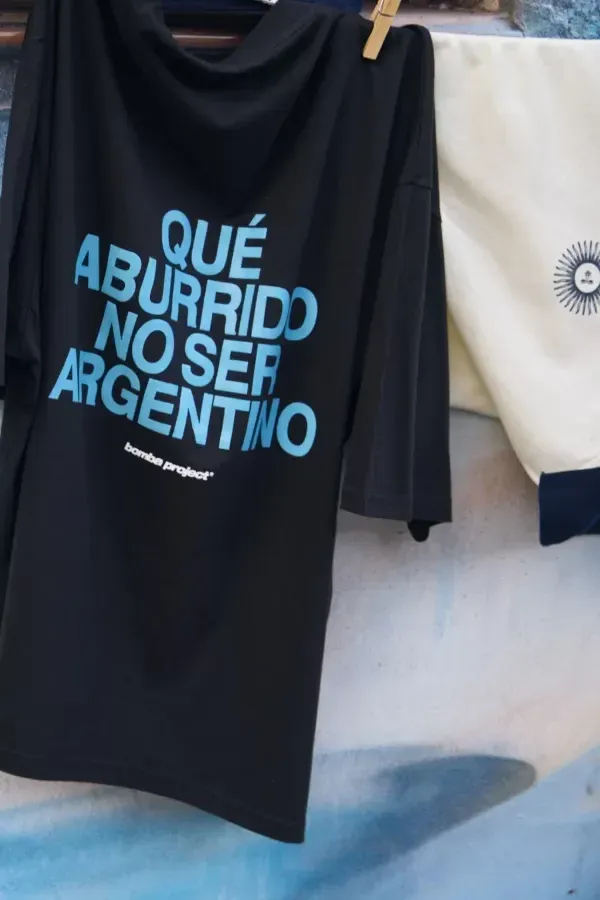 Remera Negra Ser Argentino, foto 10