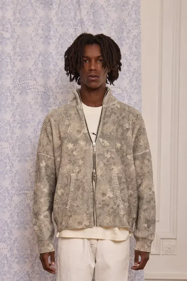 Knitted Zip Camuflado Stories