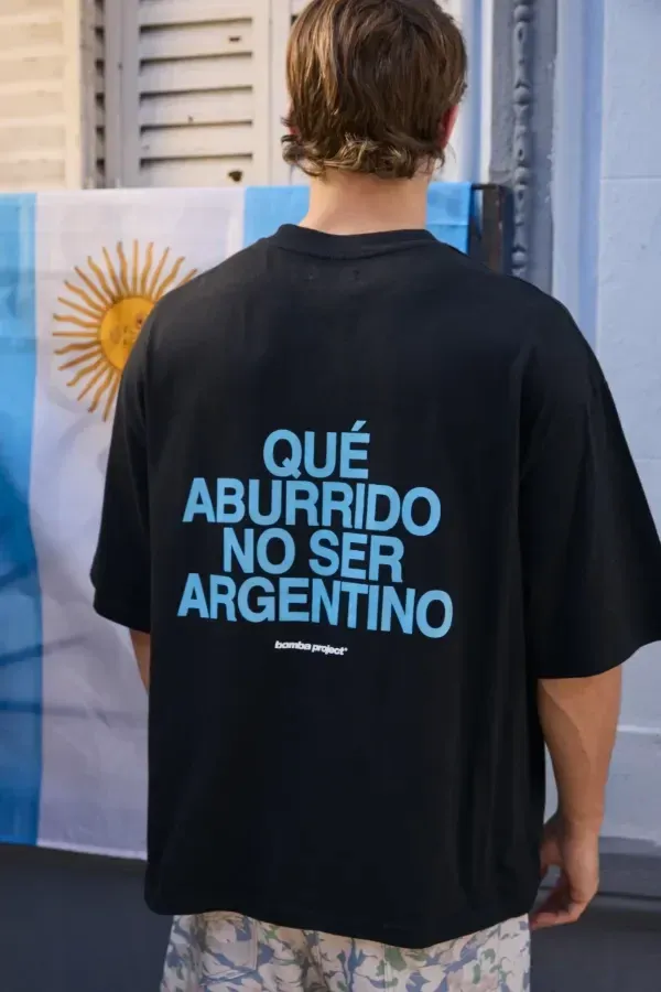 Remera Negra Ser Argentino