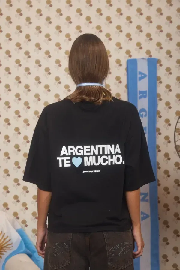 Remera Negra Argentina Te Amo, foto 8