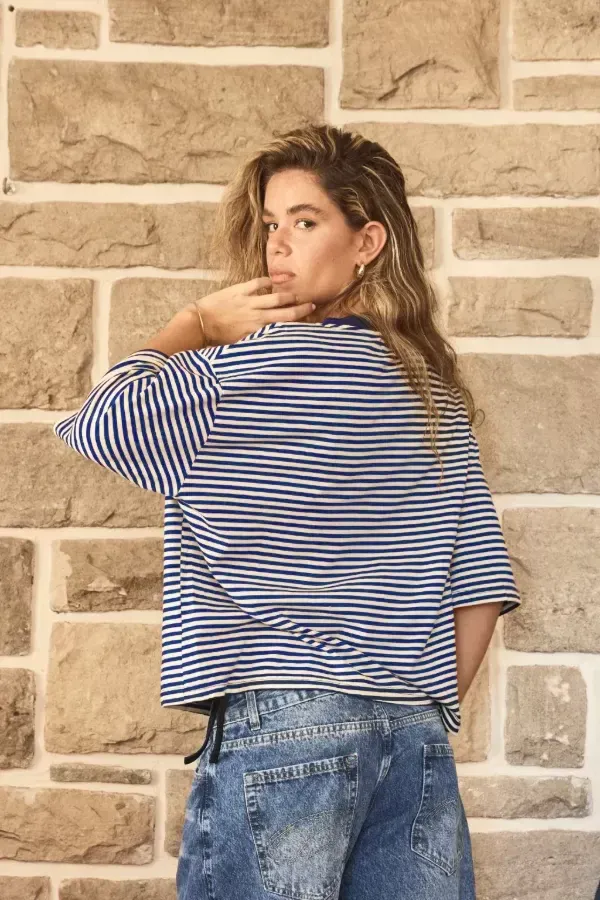 Remera Stripes Azul PM Heat, foto 11