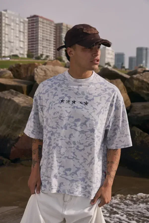 Remera Camuflada White El Hit