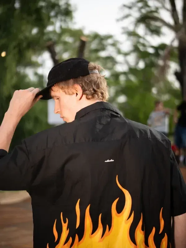 Flame Black Shirt