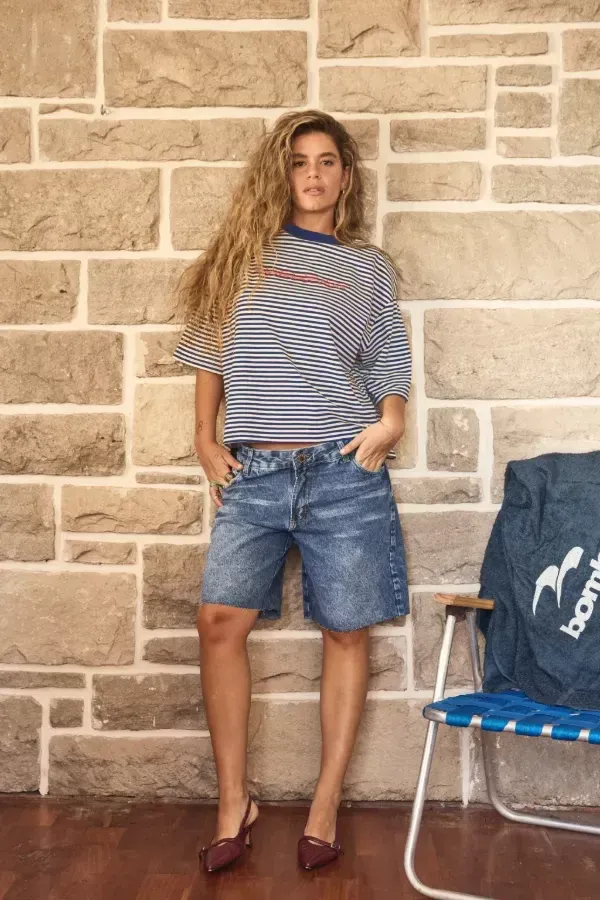 Remera Stripes Azul PM Heat, foto 9